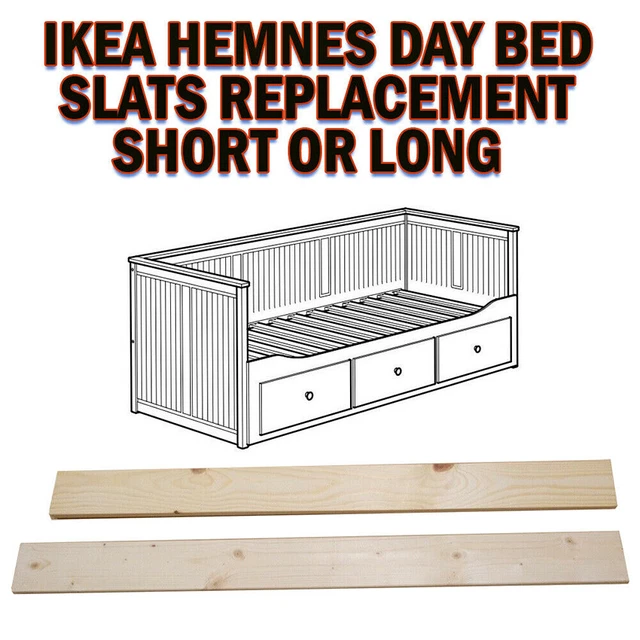 IKEA HEMNES DAY Mattress Bed Slat Replacement WoodenSlats Short Slats