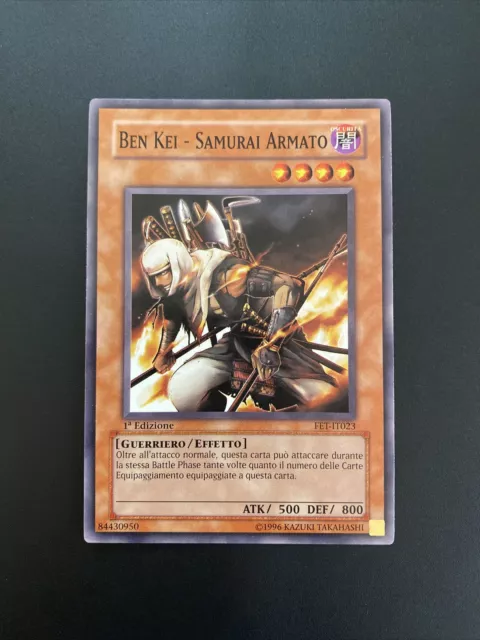 Yu-Gi-Oh! Comune 1ª Ed Ita Fet-it023 Ben Kei - Samurai Armato Near Mint