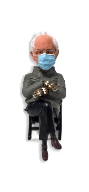 Bernie Sanders Inauguration Day Mittens Dashboard Bobblehead