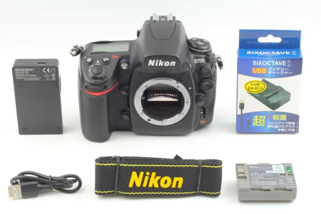 NEAR MINT+3 Nikon D700 12.1 MP Digital SLR Camera Black + Strap From JAPAN 2