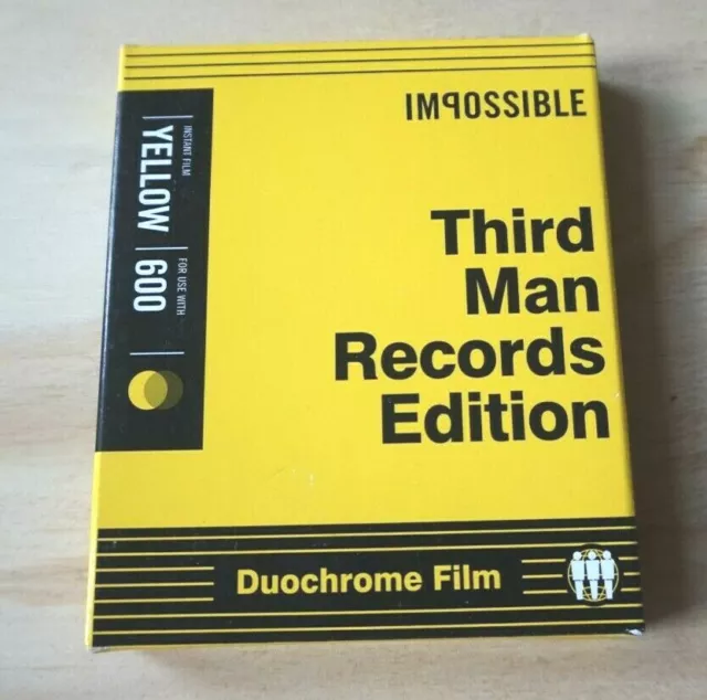 RARE POLAROID Third man Records Edition Duochrome Film 600 yellow/black IP