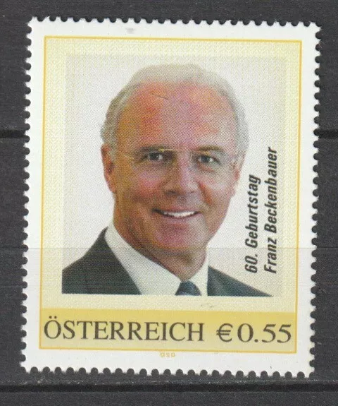 Österreich personalisierte BM Franz Beckenbauer ** postfrisch