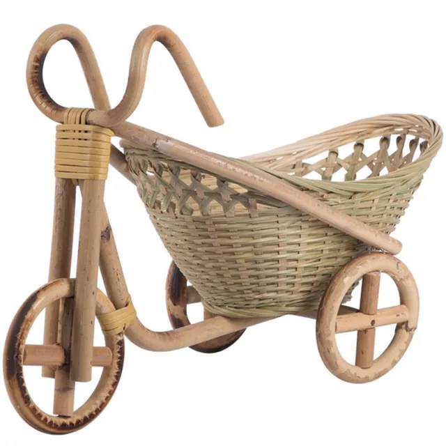 Bamboo Handmade Woven Straw Fruit Basket Wicker Rattan Food Bread Organizer4255