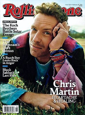 NEW Rolling Stone Magazine Chris Martin Coldplay 2016 USA Edition No Label