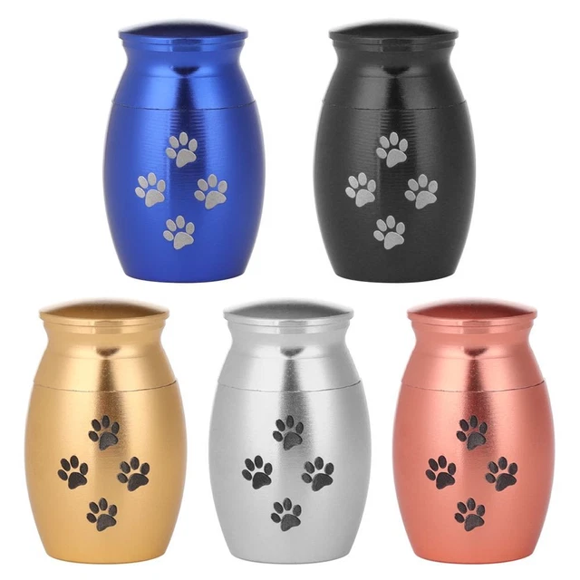 Memorial Dog Paw Print Cat Ashes Holder Pet Cremation Urns Beloved Pet Keepsake