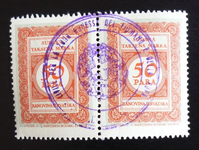 Fiume Croatia Italy Yugoslavia Overprinted Revenue Stamps US 5