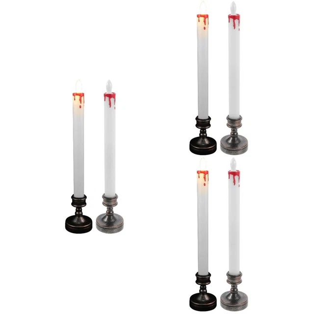 6 PCs batteriebetriebene Taperkerzen flammlose Kerzenlichter flammenloser