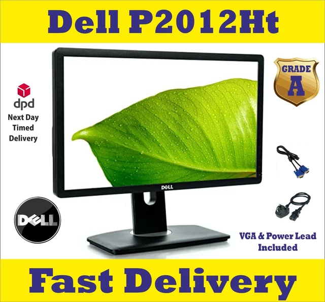 Dell P2012HT 20-inch Widescreen LED LCD Computer CCTV Monitor VGA,DVI Ports