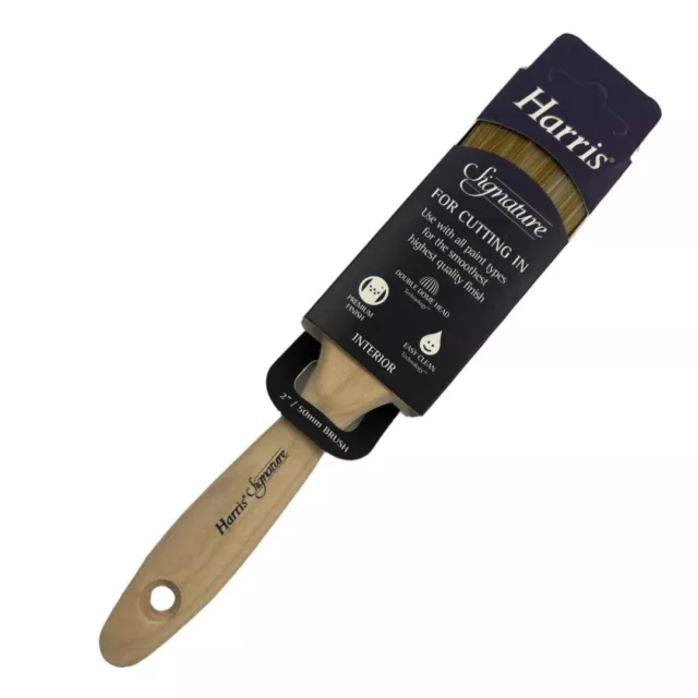 Harris 2" Inch Signature Paint Brush Ceilings/Walls Quality Easy Clean Dome Head