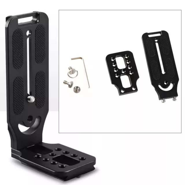 L-shaped Universal Stabilizer Vertical Screen Bracket Plate for SLR Camera etc.