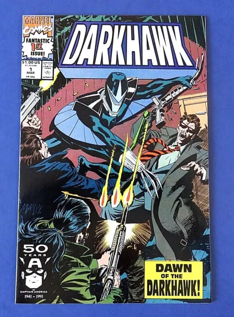DARKHAWK #1 COMIC BOOK Dawn Of Darkman 1st App & Origin ~ MARVEL 1991 ~ VF