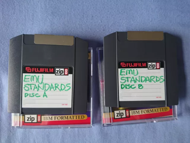 EMU "Emulator standards" sample collection on 2 x ZIP100 disks