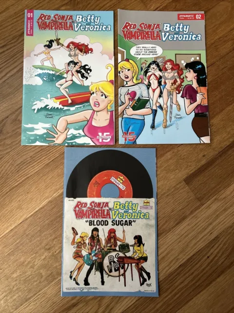 RED SONJA AND VAMPIRELLA MEET BETTY AND VERONICA #1 2 3 - Variant Covers