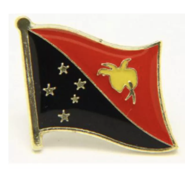 Papua Neuf Guinée Drapeau Pays Broche Revers Cravate Tack Lds Missionnaire