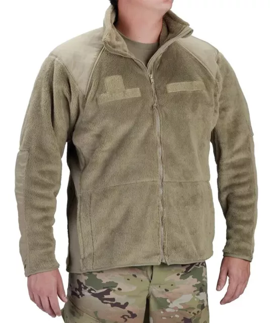 Usgi Coyote Ecwcs Gen Iii Level 3  Fleece Cold Wet Weather Jacket Liner Xs/S/M/L