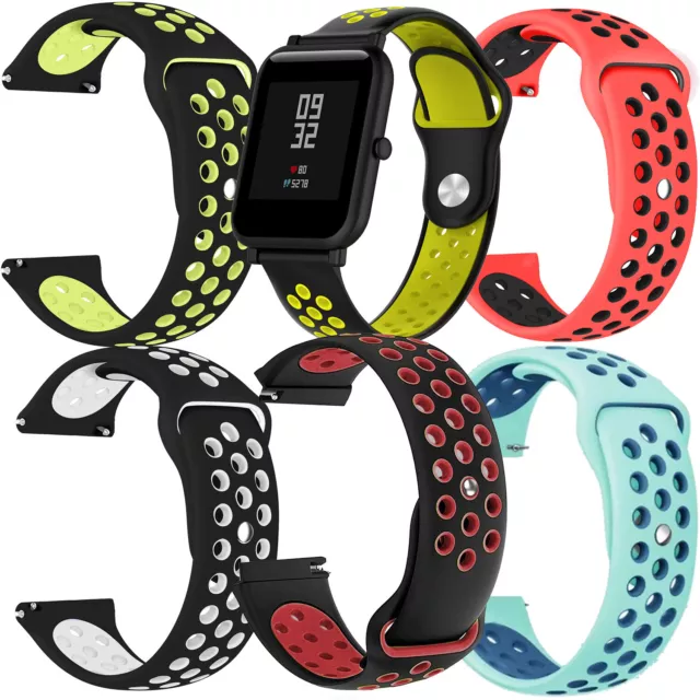 Cinturino sportivo bucato 20mm CON ANSE per Huami AmazFit Pop / Bip U SS98