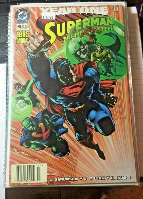 Superman Comic 4 Man Of Steel Annual Copper Age First Print 1995 Louise Simonson