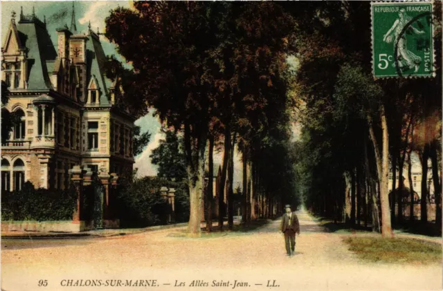 CPA CHALONS-sur-MARNE - Les Allées St-JEAN (742338)