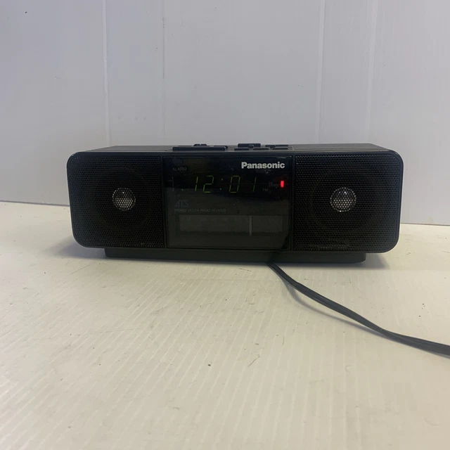 VINTAGE PANASONIC STEREO AM/FM Alarm Clock Radio RCX220 Aux Input 2