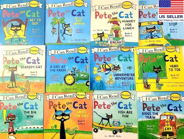 Pete The Cat, I Can Read Series, Pocket Books 12pcs