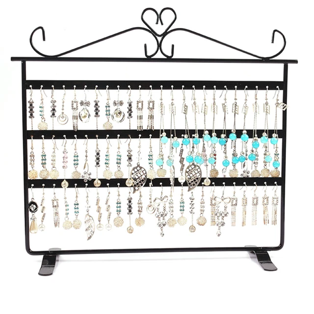 72 Holes Support De Boucle D'oreille Organisateur Porte-boucles D'oreilles