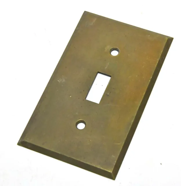 Vintage Bryant Toggle Switch Brass Cover Switch Plate    K12