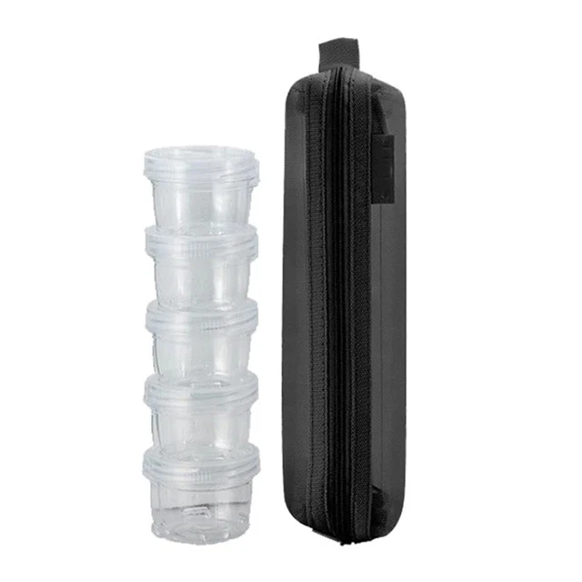 HOMURY Lot De 9 Sacs à Épices Portable Toile + Pots – Vert Pour Camping, Barbecue, Pique-Nique