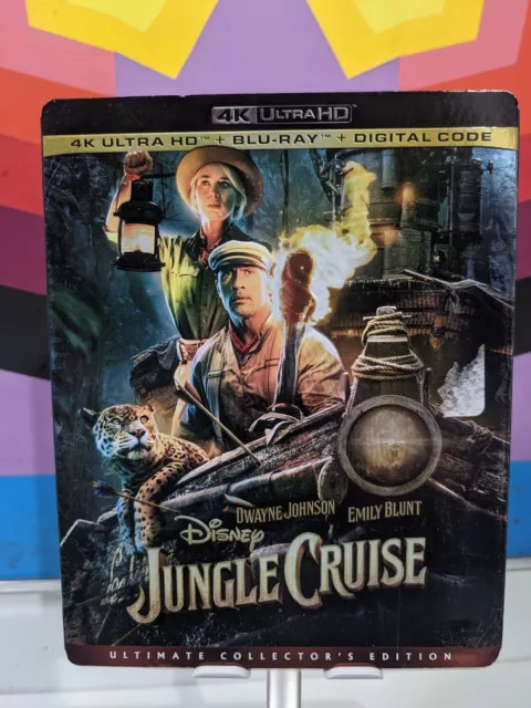 JUNGLE CRUISE (4K Ultra HD + Blu-ray, 2021) w/slipcover NEW The Rock ...