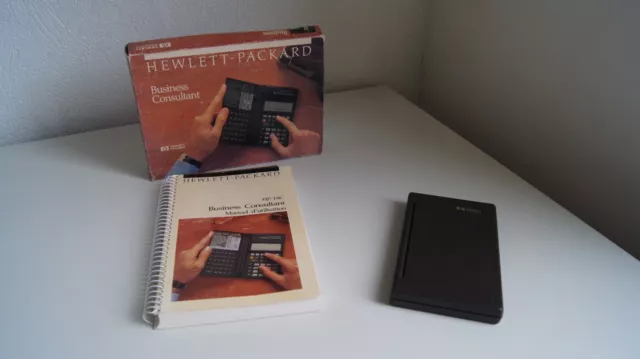 calculatrice vintage hewlett packard hp 18c business consultant  boite + manuel