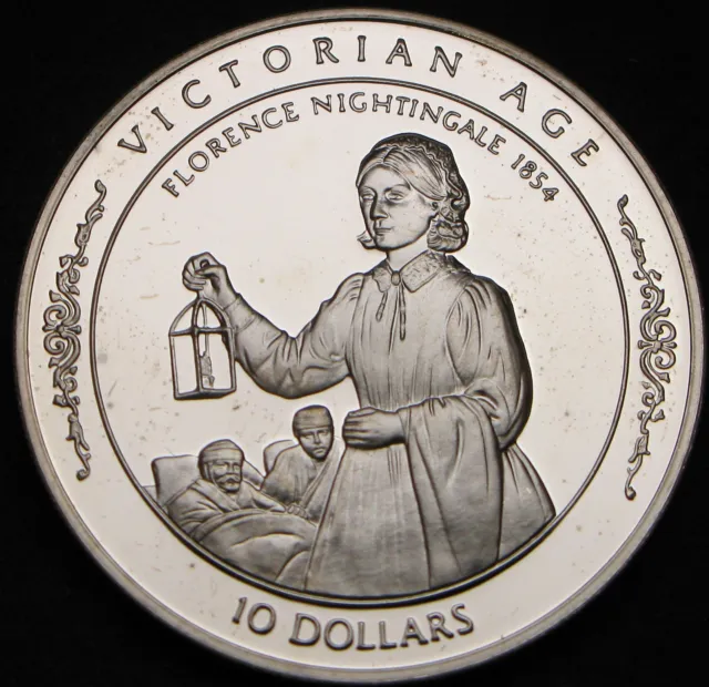 SOLOMON ISLANDS 10 Dollars 1996 Proof - Silver .925 - Florence Nightingale- AA ¤