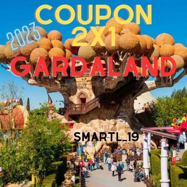 Buono Sconto 2x1 Gardaland Park coupon valido tutto il 2023