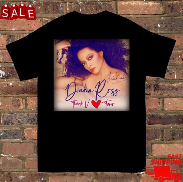 New! Hot! Diana Ross -Thank You United States Tour T-shirt Tee HA1192
