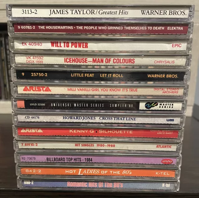 13 CD Lot 80’s Rock Pop  Icehouse The Housemartins Milli Vanilli Will To Power