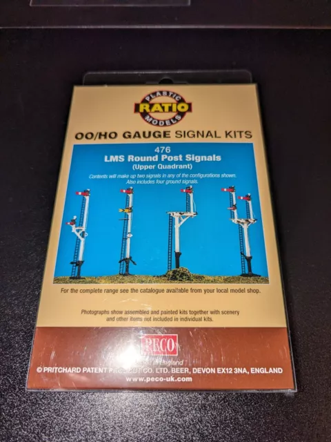 OO gauge Ratio 476 LMS Round Post Signal Kit (Makes 8 Signals)  Plastic Kit