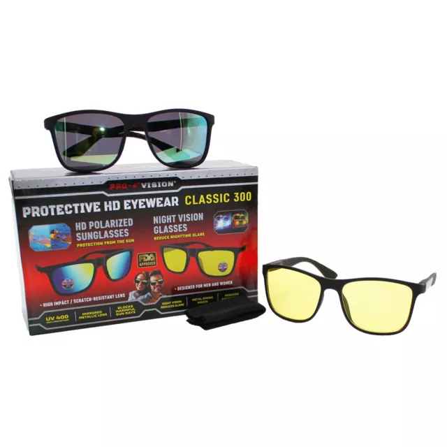 Pro-4 Tactical Classic 300 HD Polarized Eyewear Set, Includes Pair of HD Pola...