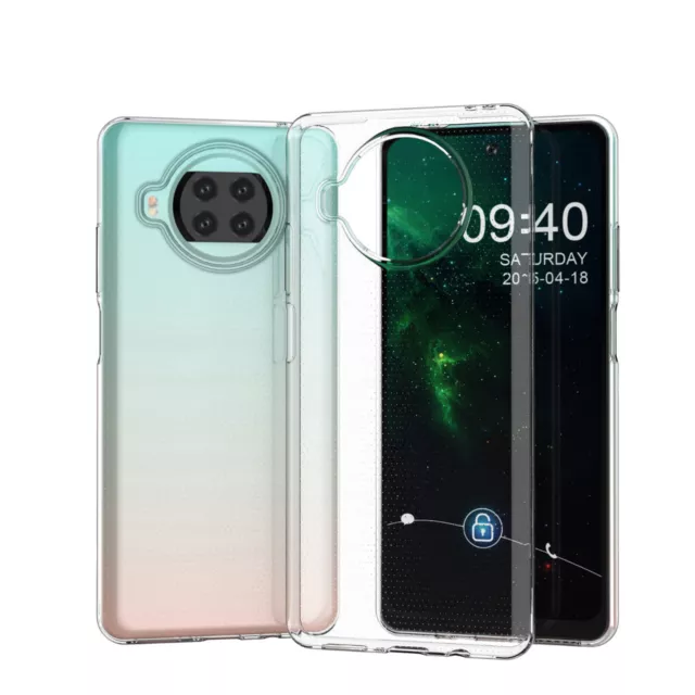 Hülle für Xiaomi Mi 10T Lite Handy Cover Silikon Case Bumper Tasche Transparent