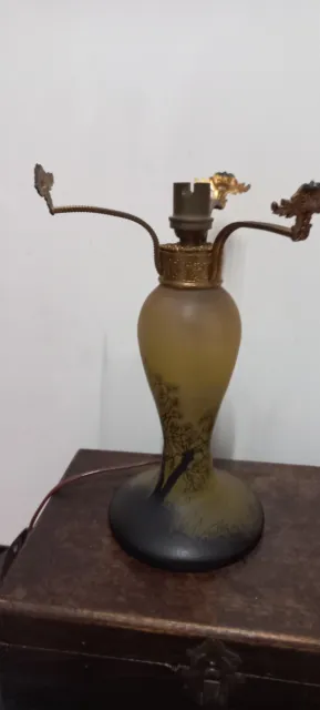Pied de lampe Art Nouveau  signé FULLY