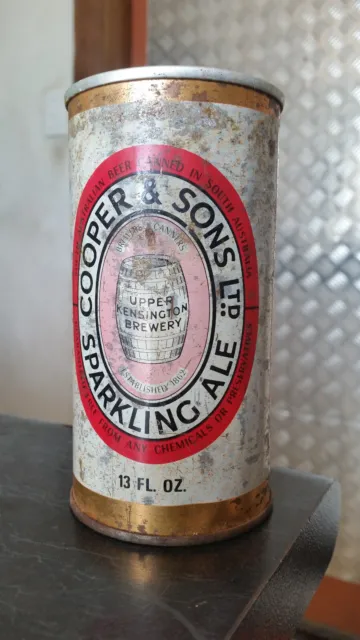 rare  vintage cooper sparkling ale  beer tin  can (empty)