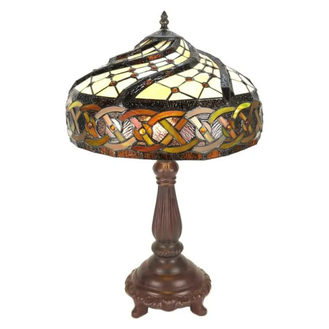 5LL-6136 Tiffany-Lampe Tischlampe Leuchte Stehlampe Clayre & Eef/Lumilamp