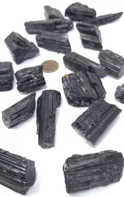 HIGH QUALITY...1 lb pound wholesale lot Black tourmaline Crystals best price