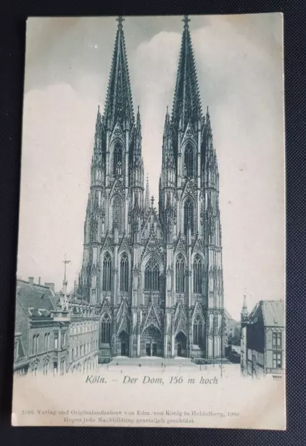 Unposted Vintage B&W Postcard - Koln: Der Dom. Cologne Cathedral (d)