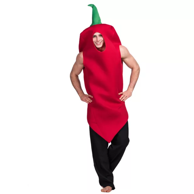 Funny Party Stage Show Red Chili Top Outfits Cosplay Halloween Costume