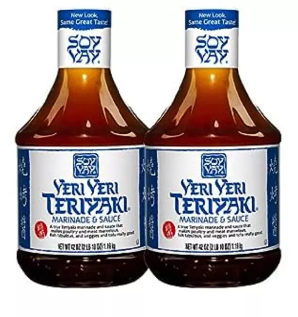 Soy Vay Veri Veri Teriyaki Marinade and Sauce Value Pack -Two 42 oz. 2 Bottles