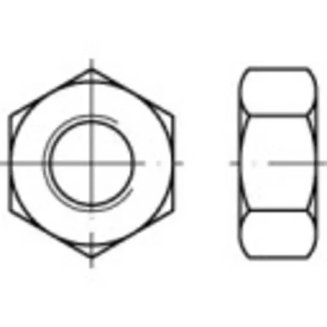 Ecrou hexagonal, sans embase, Filetage : M6, 6 pans cote s/plats S