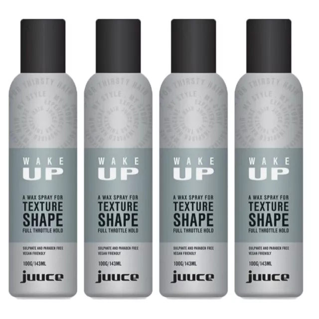 Juuce Wake Up Wax Spray  Texture Shape Control Wearable Wax 143ml x 4