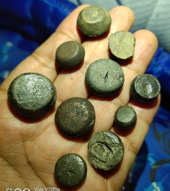 Indonesia srivijaya bronze & Tin coin 10-12ct 10pcs  very nice rare !!!