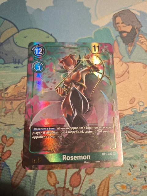ROSEMON ALT ART Bt1-082 Digimon Card Pack Fresh 30.00 - PicClick UK
