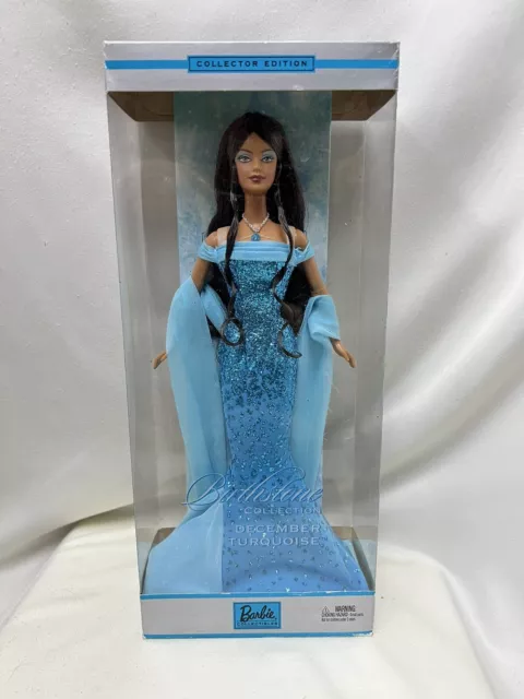 Barbie 2002 Birthstone December NRFB Turquoise Collector Edition