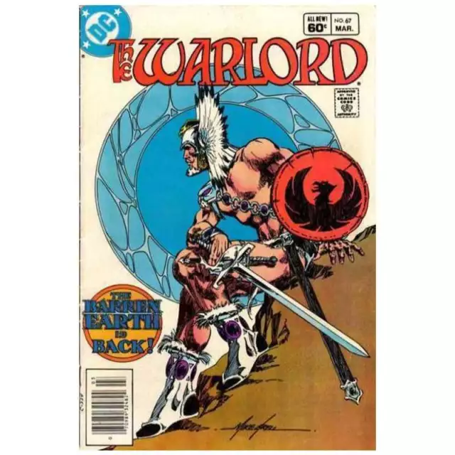 Warlord (1976 series) #67 Newsstand in Very Fine condition. DC comics [y`