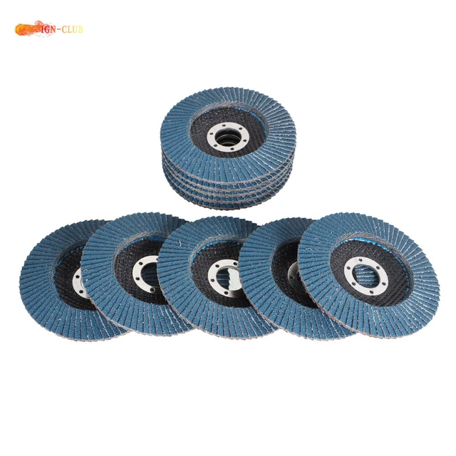Sanding Disc 4.5'' 80 Grit Premium Zirconia Flap Disc Sanding Grinding 10 Pack